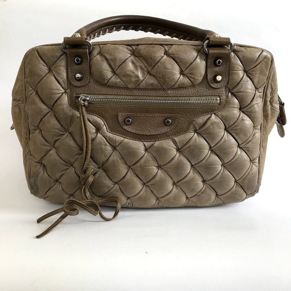 BALENCIAGA Quilted Leather Bag